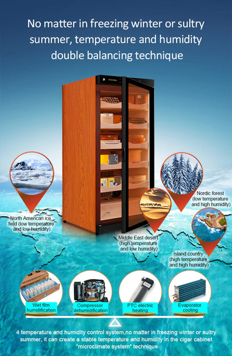 Raching | C380A | Climate Controlled Cigar Humidor