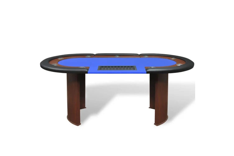 VidaXL 10-Player Poker Table with Dealer Area