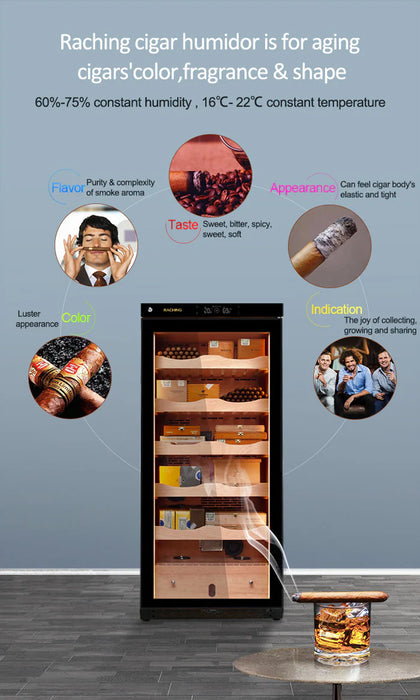 Raching | C380A | Climate Controlled Cigar Humidor